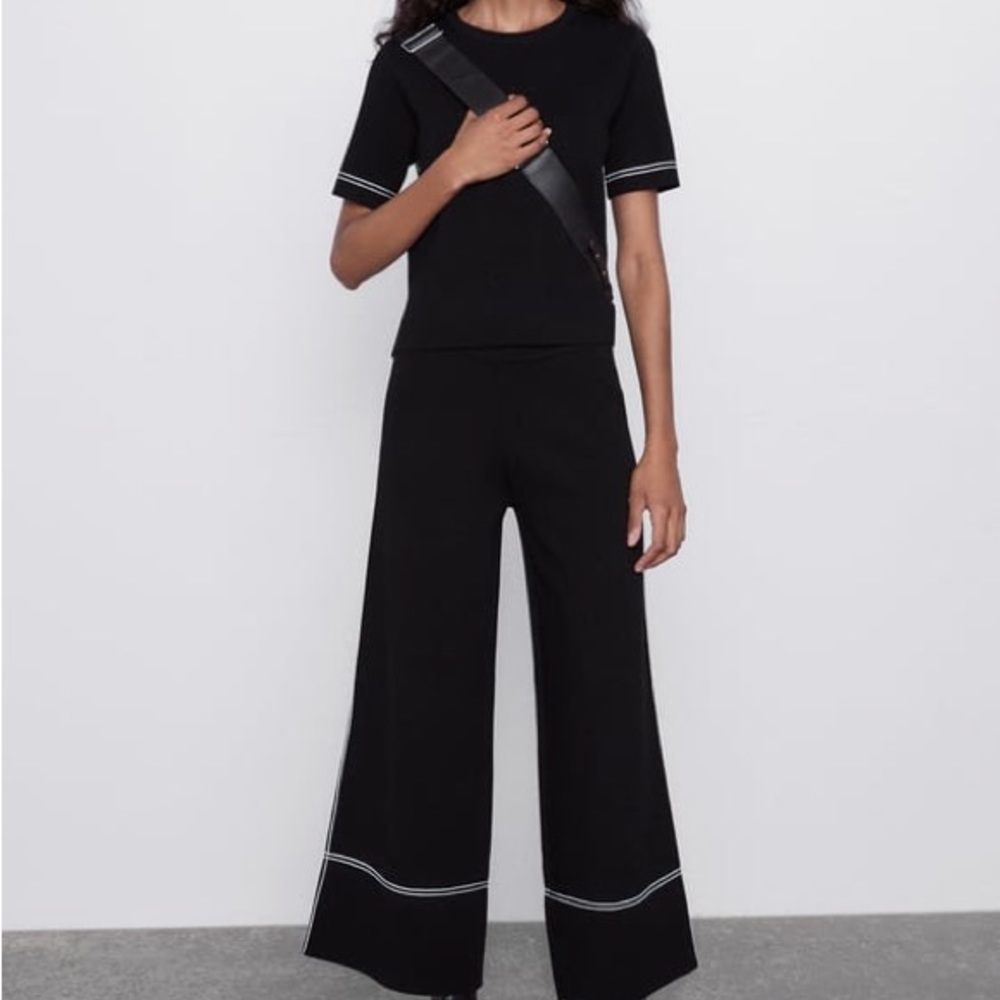 Top With Contrasting Seams